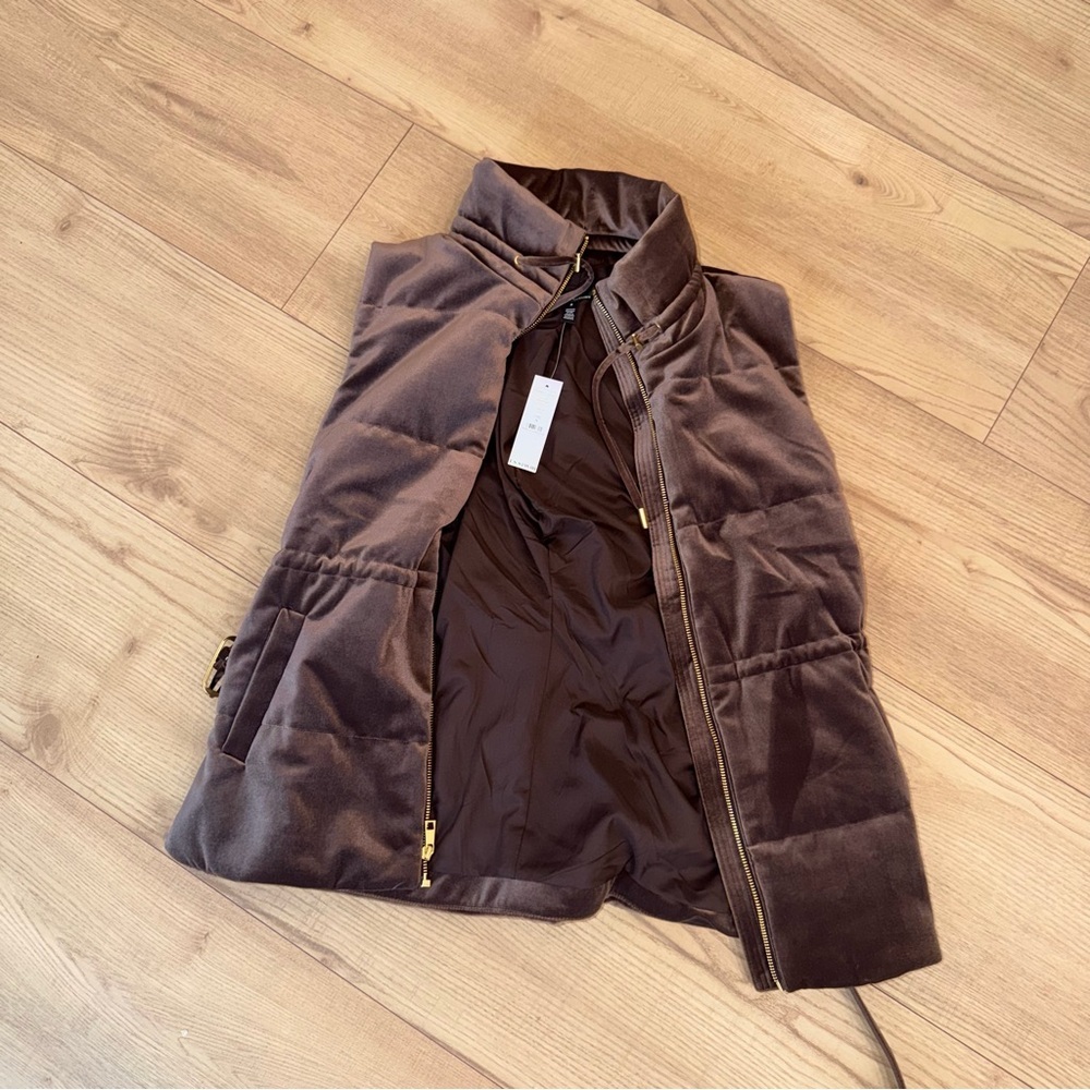 White House Black Market Brown Vest